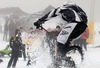 Snow contest in Borovets ski resort